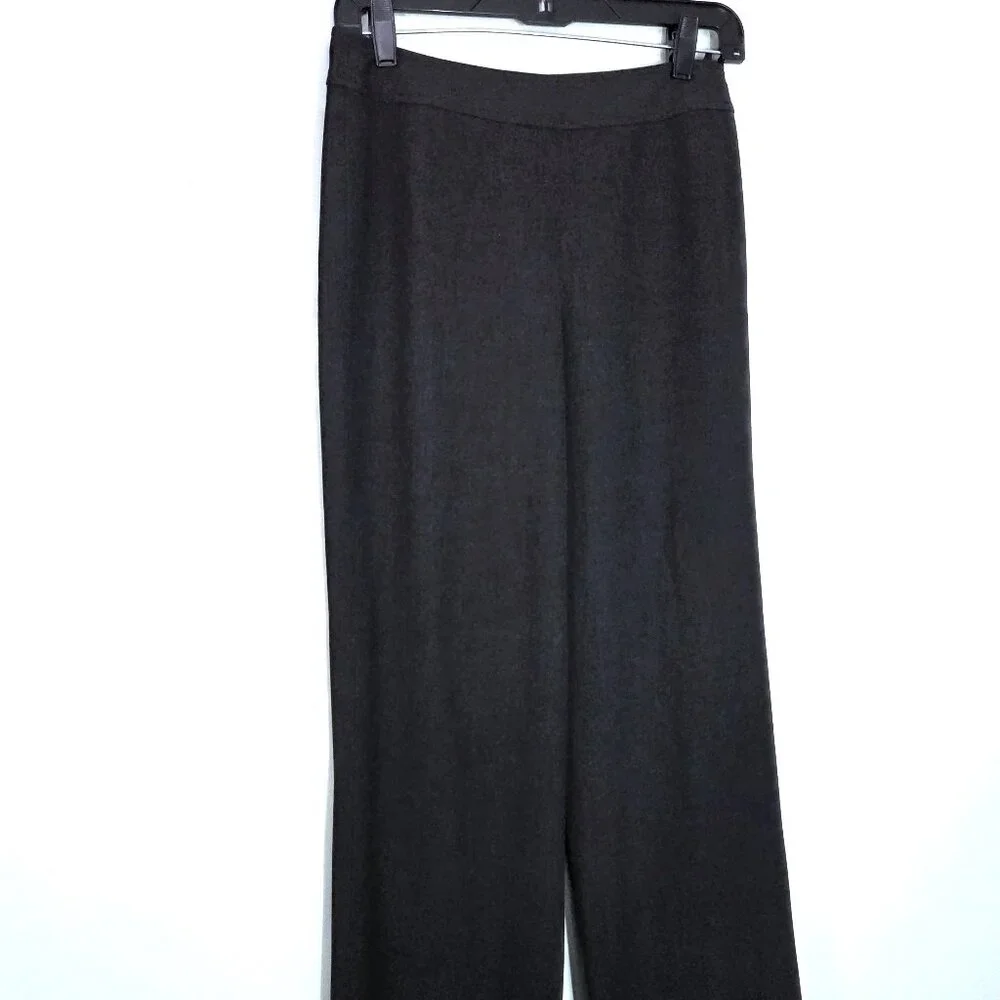 Talbots Dark Gray Stretch Flat Front Trousers Dress Pants Size 4